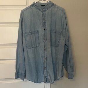 Men's Vintage Denim Button Down Shirt